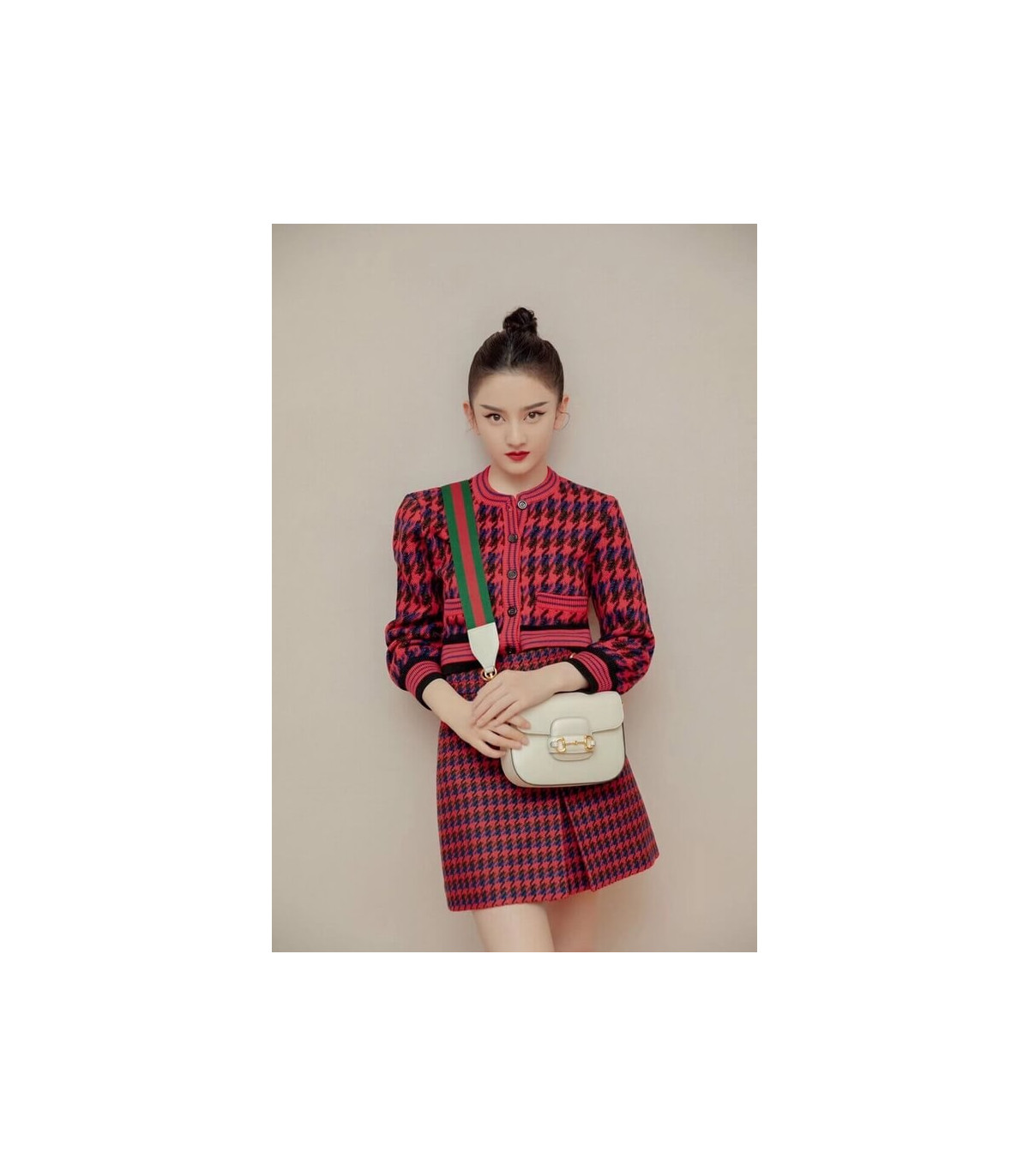 Gucci Horsebit 1955 Mini Bag in White Leather