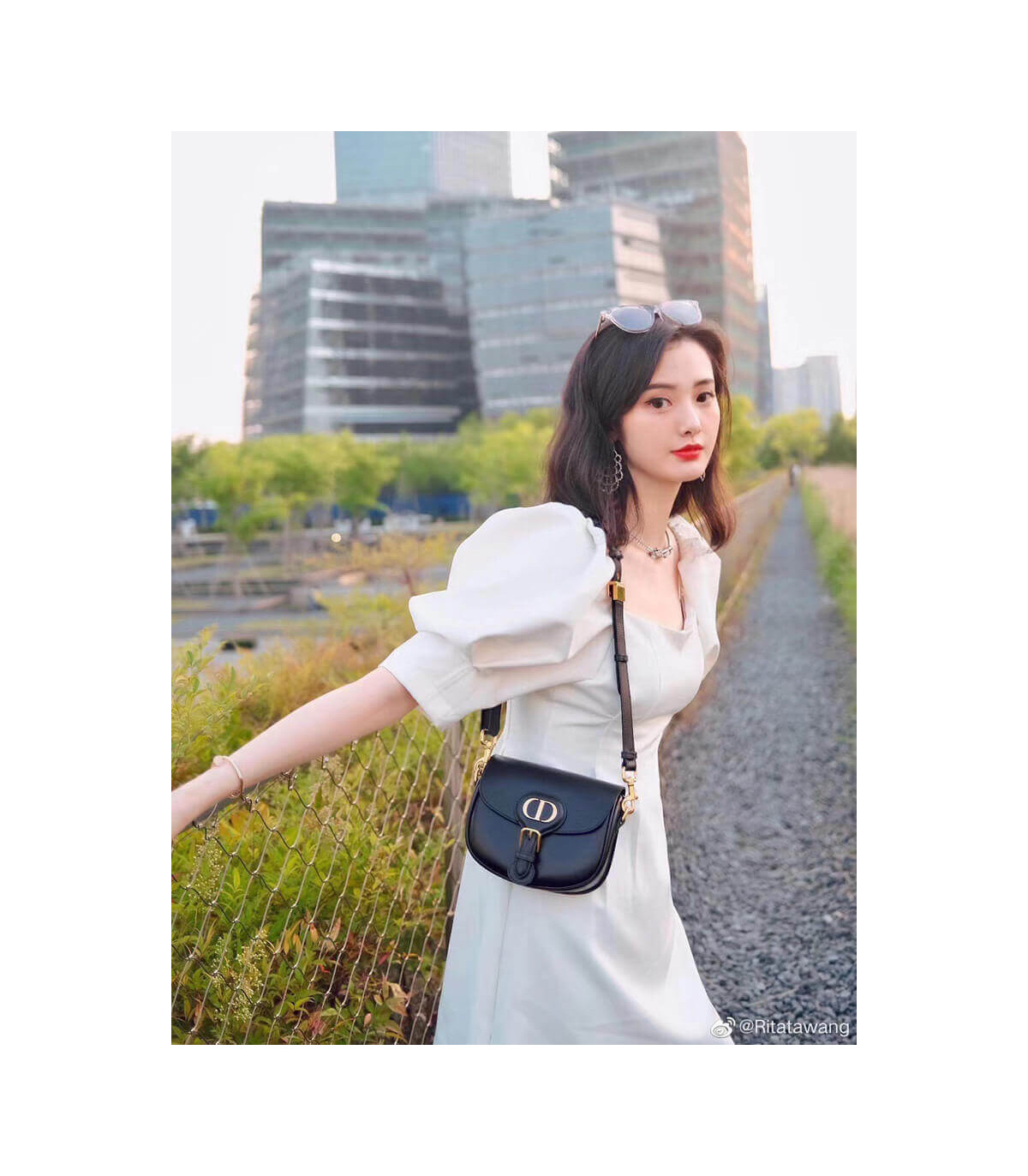 Dior Dior Small Dior Bobby Bag Black Box Calfskin