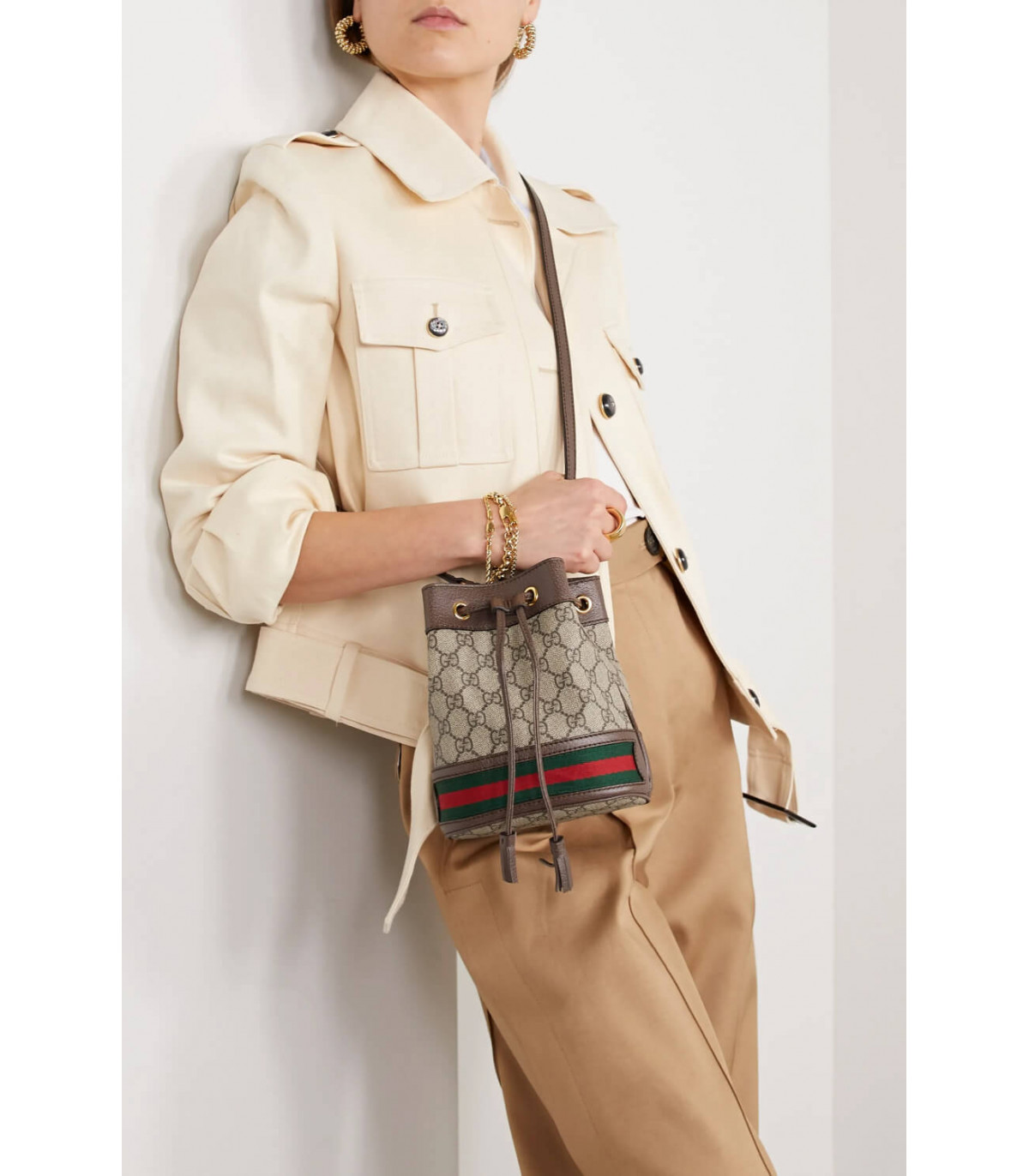 Gucci Ophidia Mini GG Bucket Bag