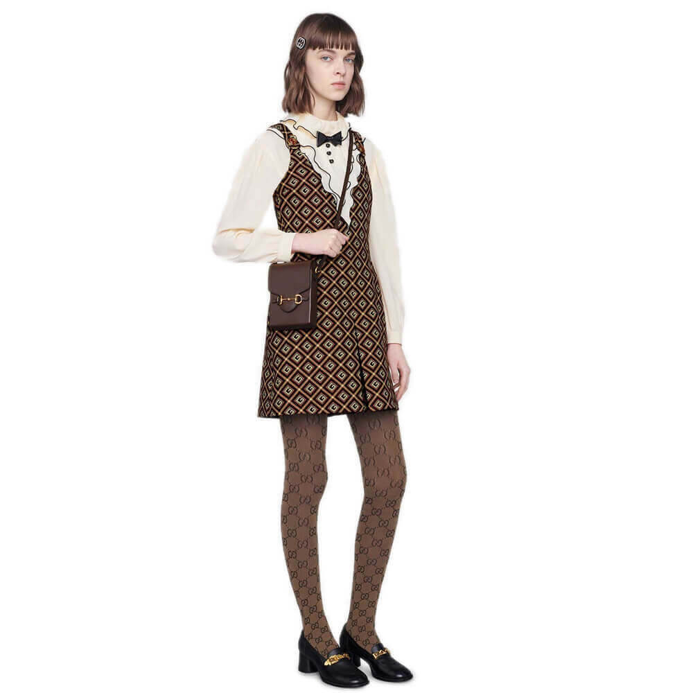 Gucci Horsebit 1955 Mini Bag in Brown Leather