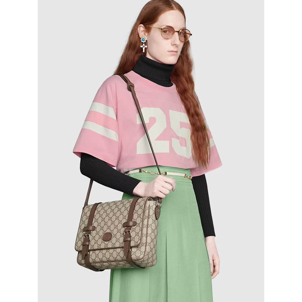 Gucci GG Messenger Bag in Brown