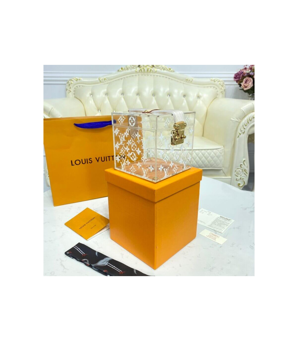 Louis Vuitton Cube Scott Box in Transparent