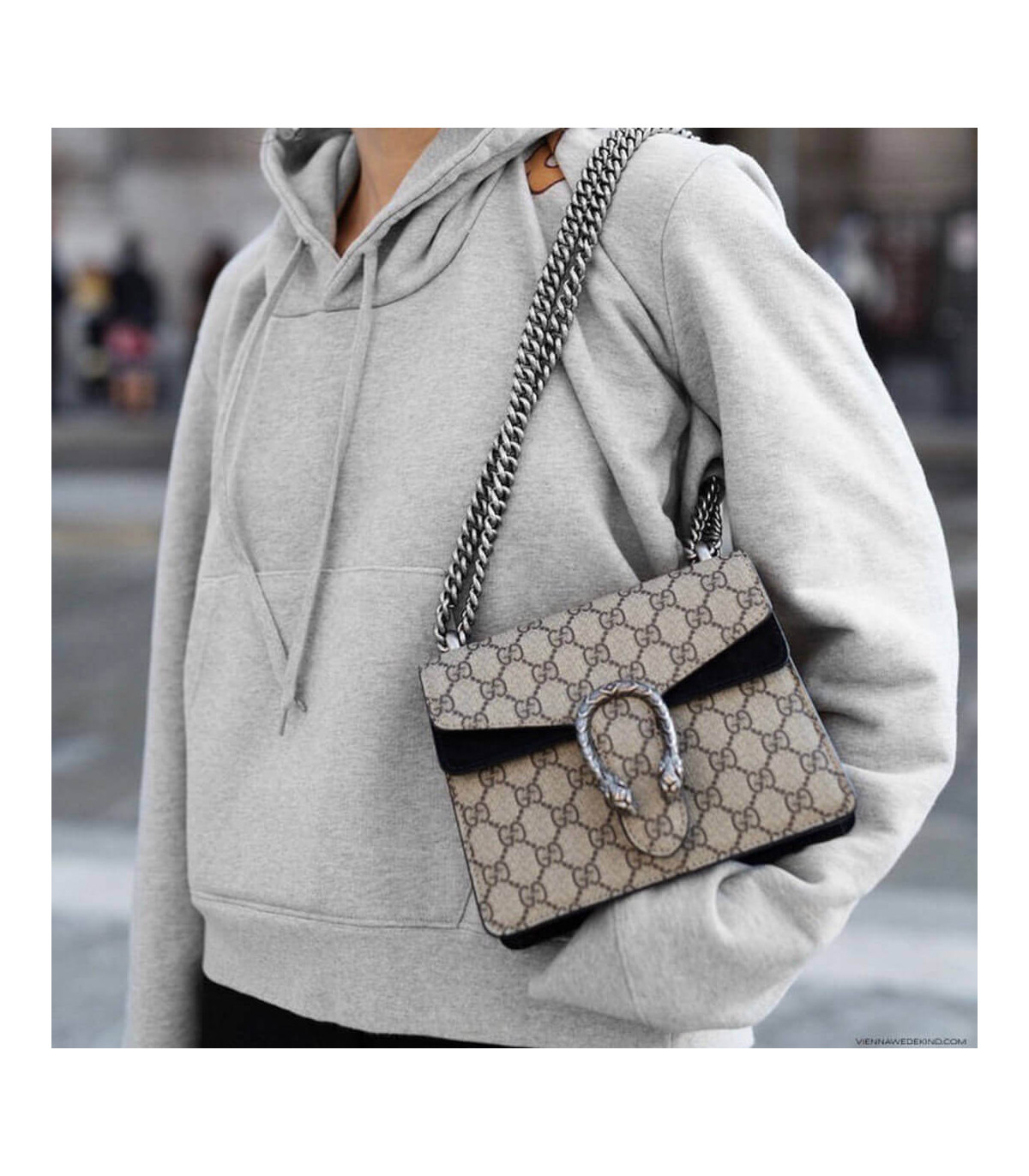 Gucci Dionysus GG Supreme Mini Bag Black