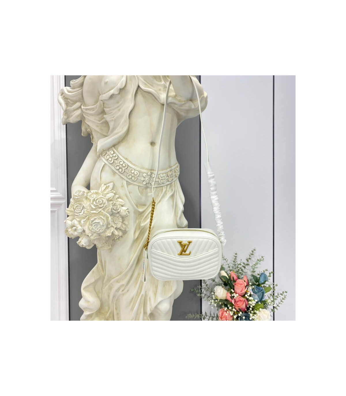 Louis Vuitton White New Wave Camera Bag