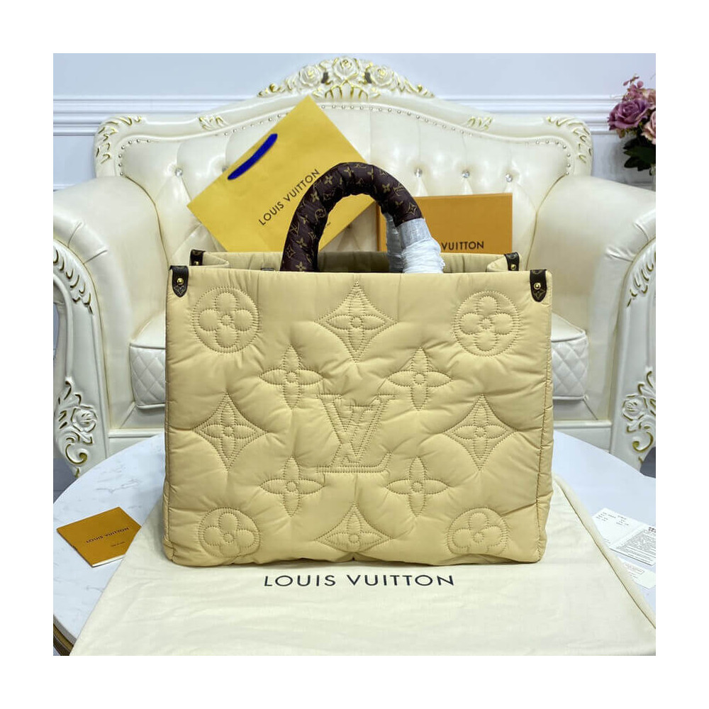 Louis Vuitton Econyl Onthego GM Beige
