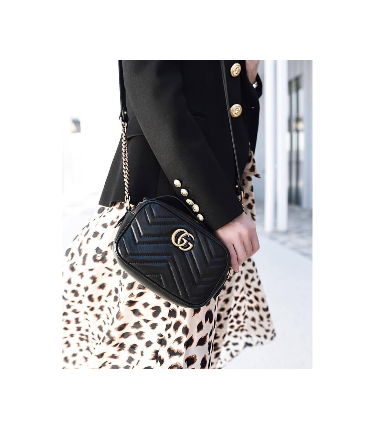 Gucci GG Marmont Matelasse Mini Bag Black