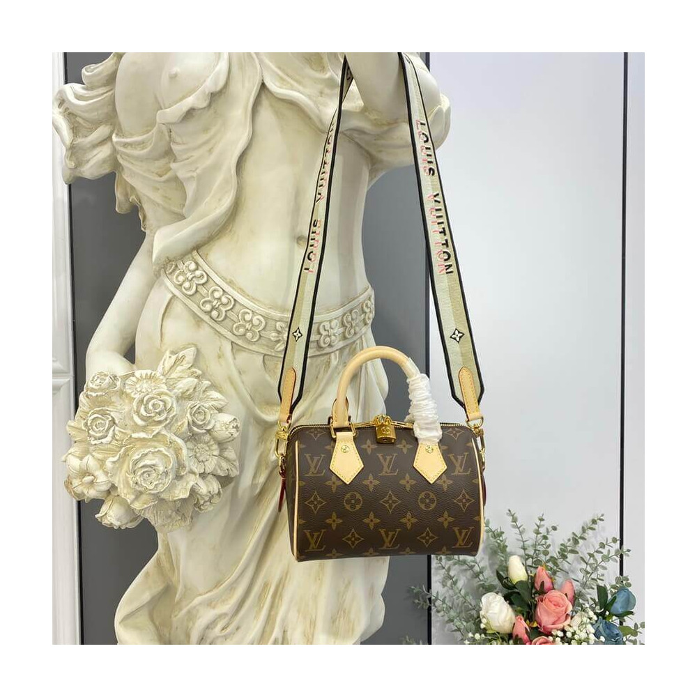 Louis Vuitton Monogram Speedy Bandouliere 20 Black