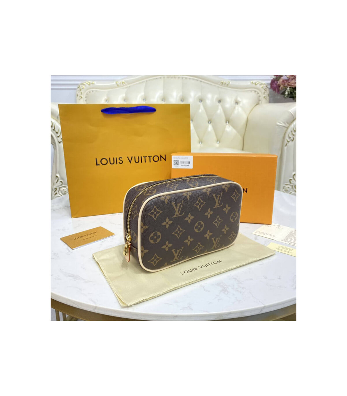 Louis Vuitton Monogram Canvas Toilet Pouch PM