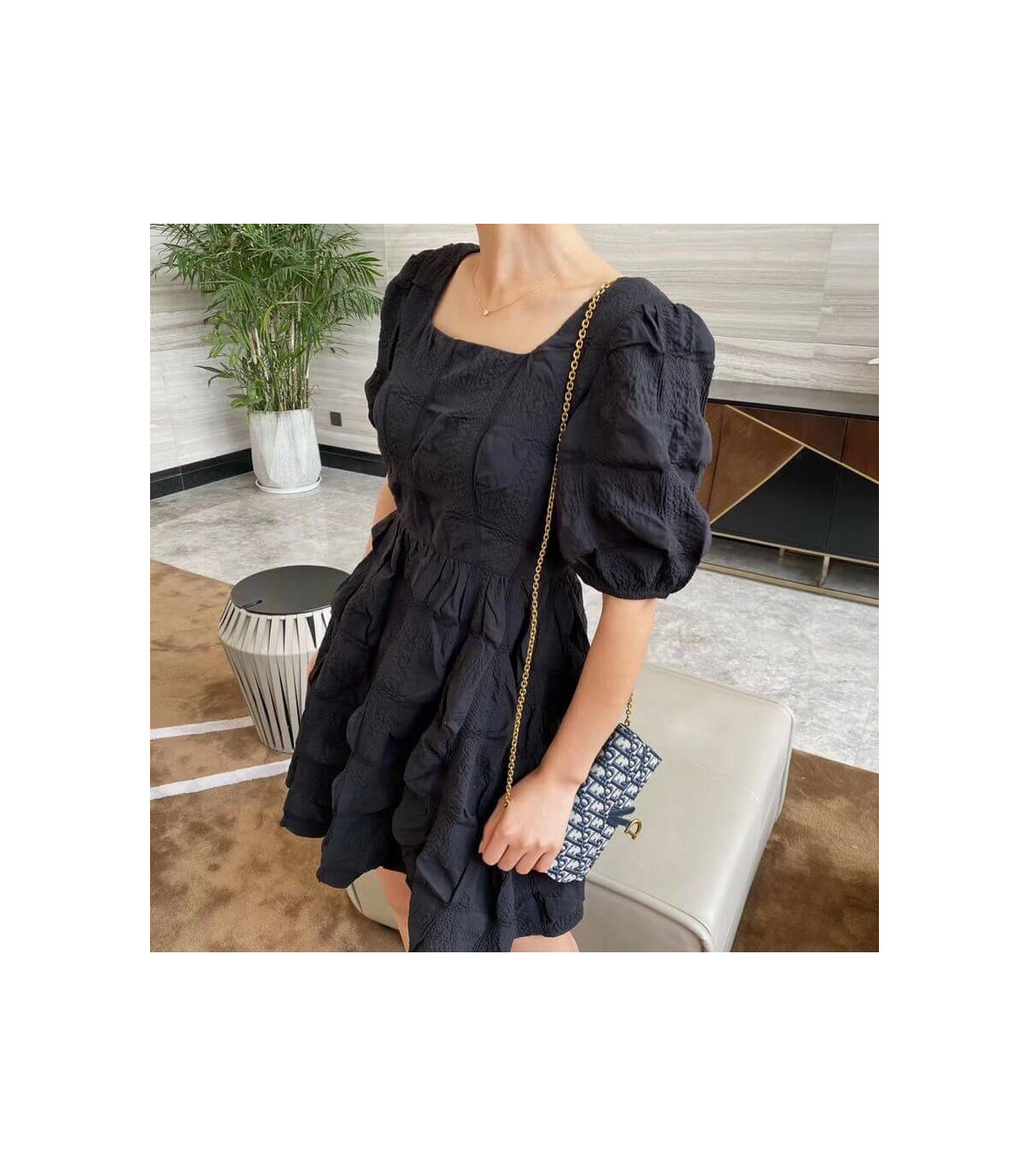 Dior Dior Saddle Wallet Blue Oblique Jacquard