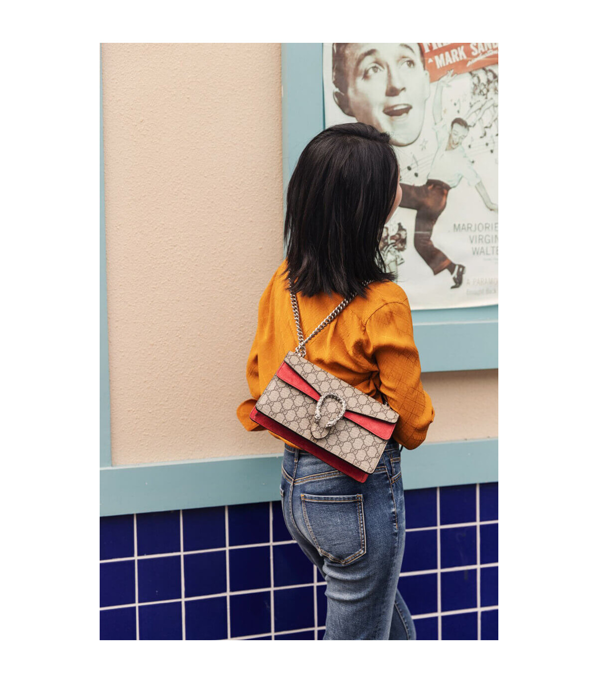 Gucci Dionysus GG Canvas Small Shoulder Bag Red