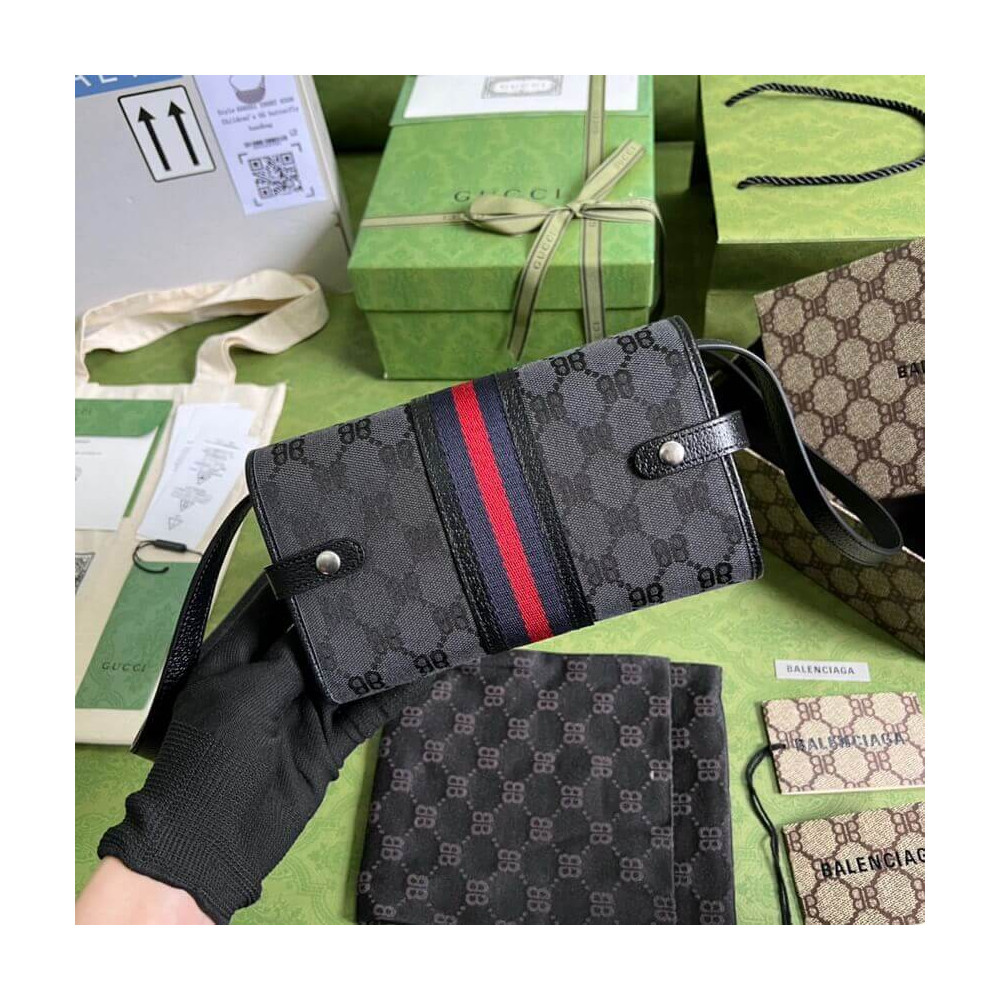 Balenciaga x Gucci Hacker Mini Crossbody Bag Black