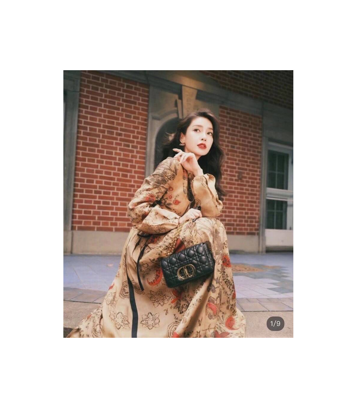 Dior Dior Small Caro Bag Black Supple Cannage Calfskin