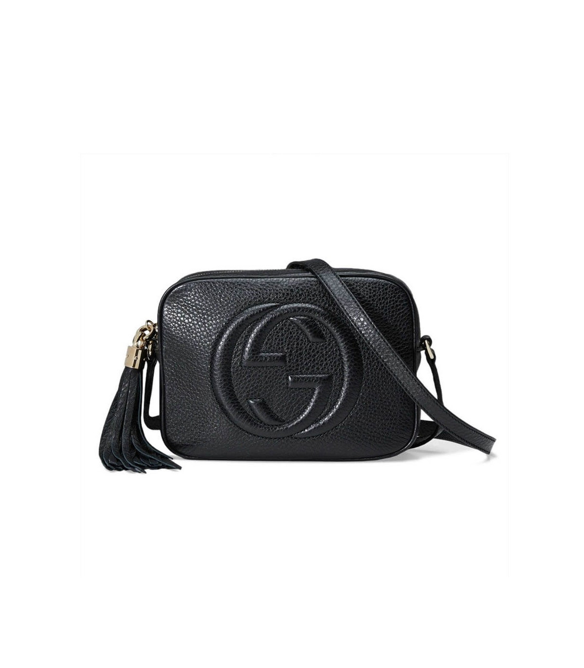 Gucci Soho Small Leather Disco Bag Black