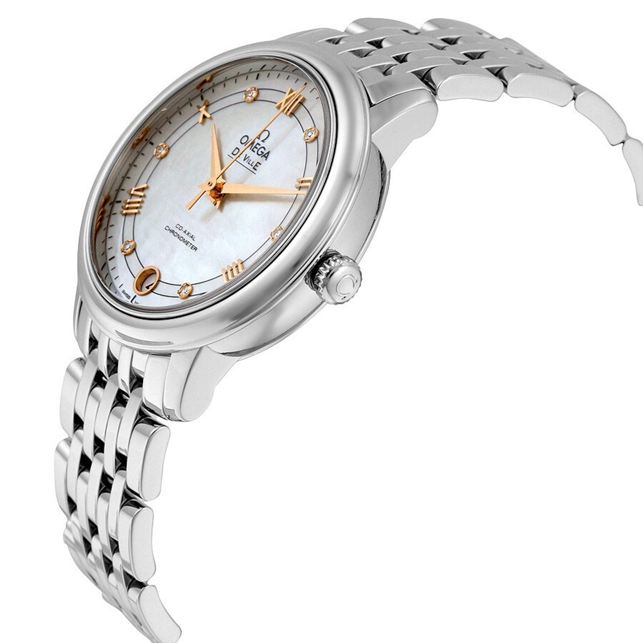 Omega De Ville Prestige Co-Axial Chronometer 33mm Ladies Watch-P17331412
