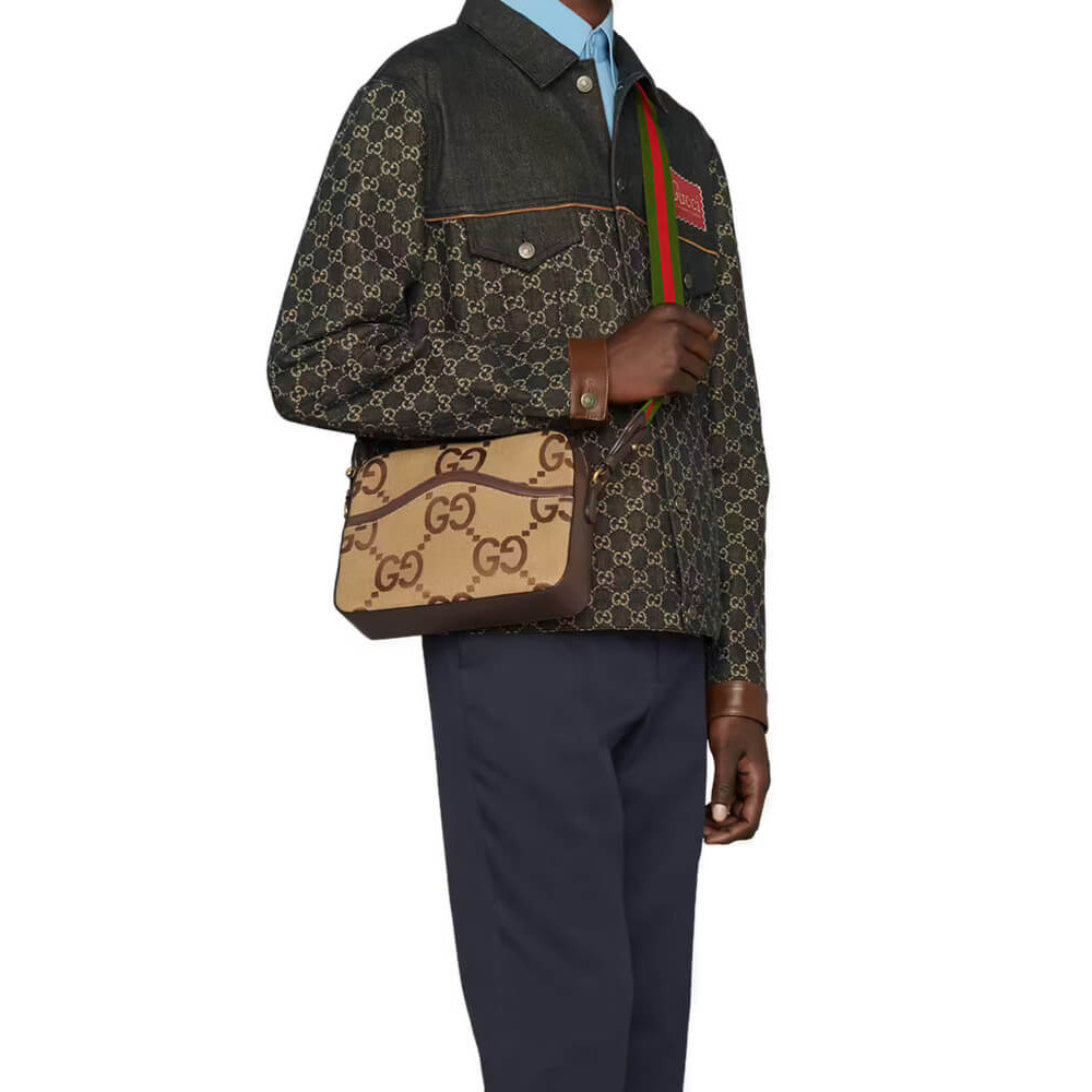 Gucci Messenger Bag With Jumbo GG
