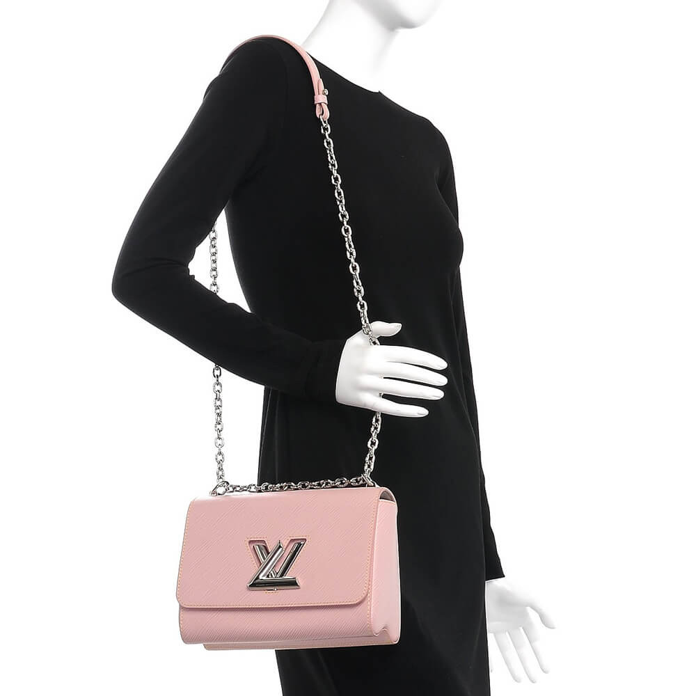 Louis Vuitton Epi Leather Twist MM Rose Ballerine