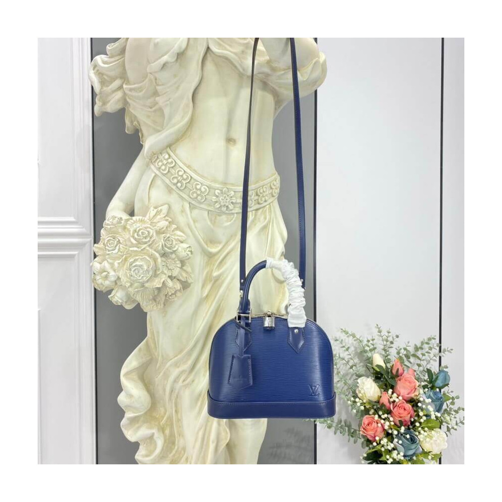 Louis Vuitton Epi Leather Alma BB Blue