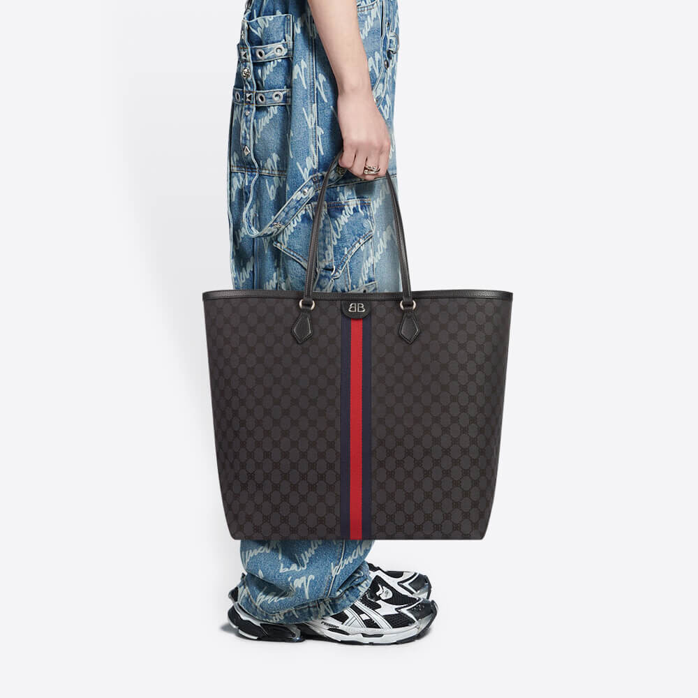 Balenciaga x Gucci Hacker Large Tote Bag Black
