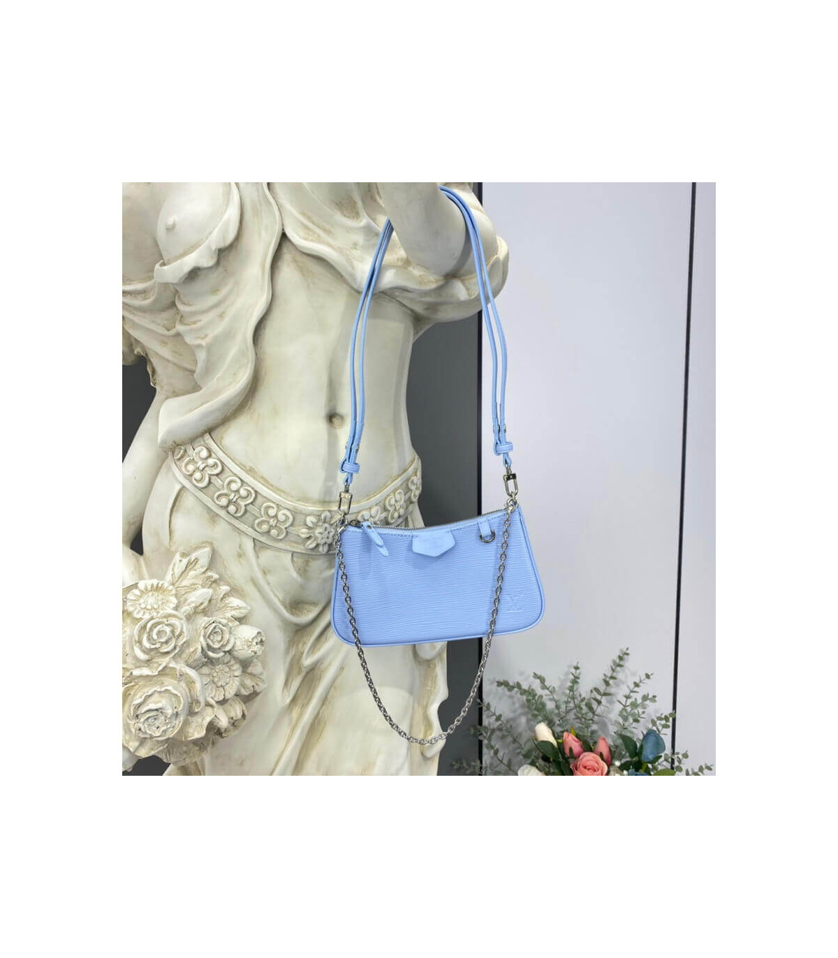 Louis Vuitton Easy Pouch On Strap Blue