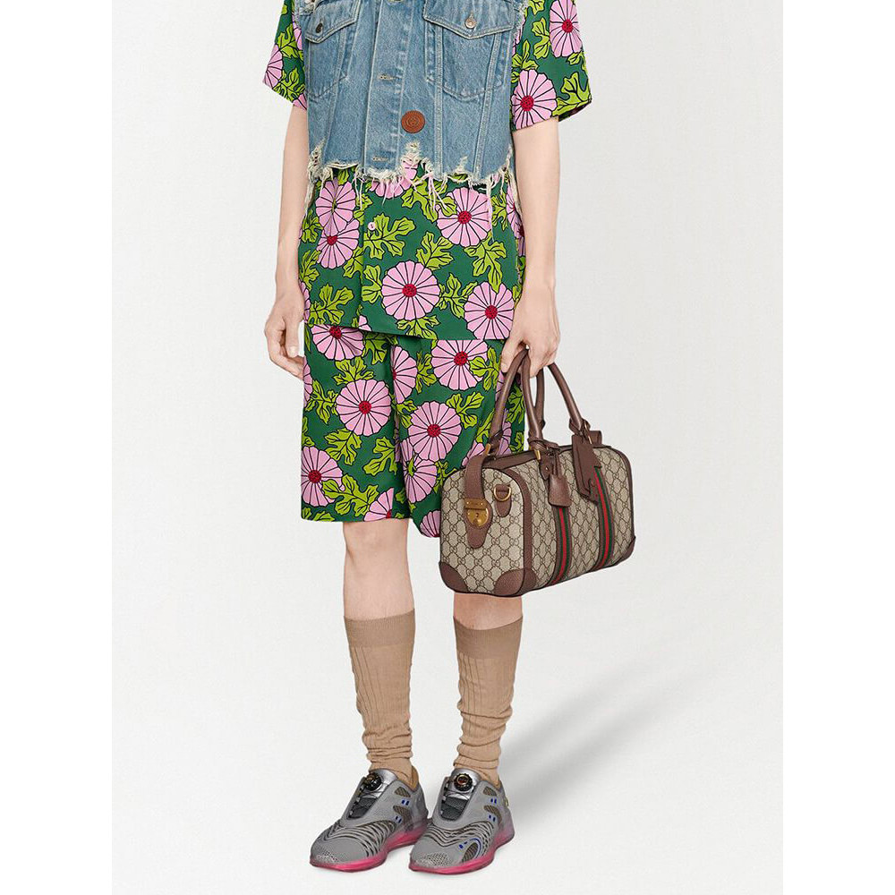 Gucci GG Small Duffel Bag With Web