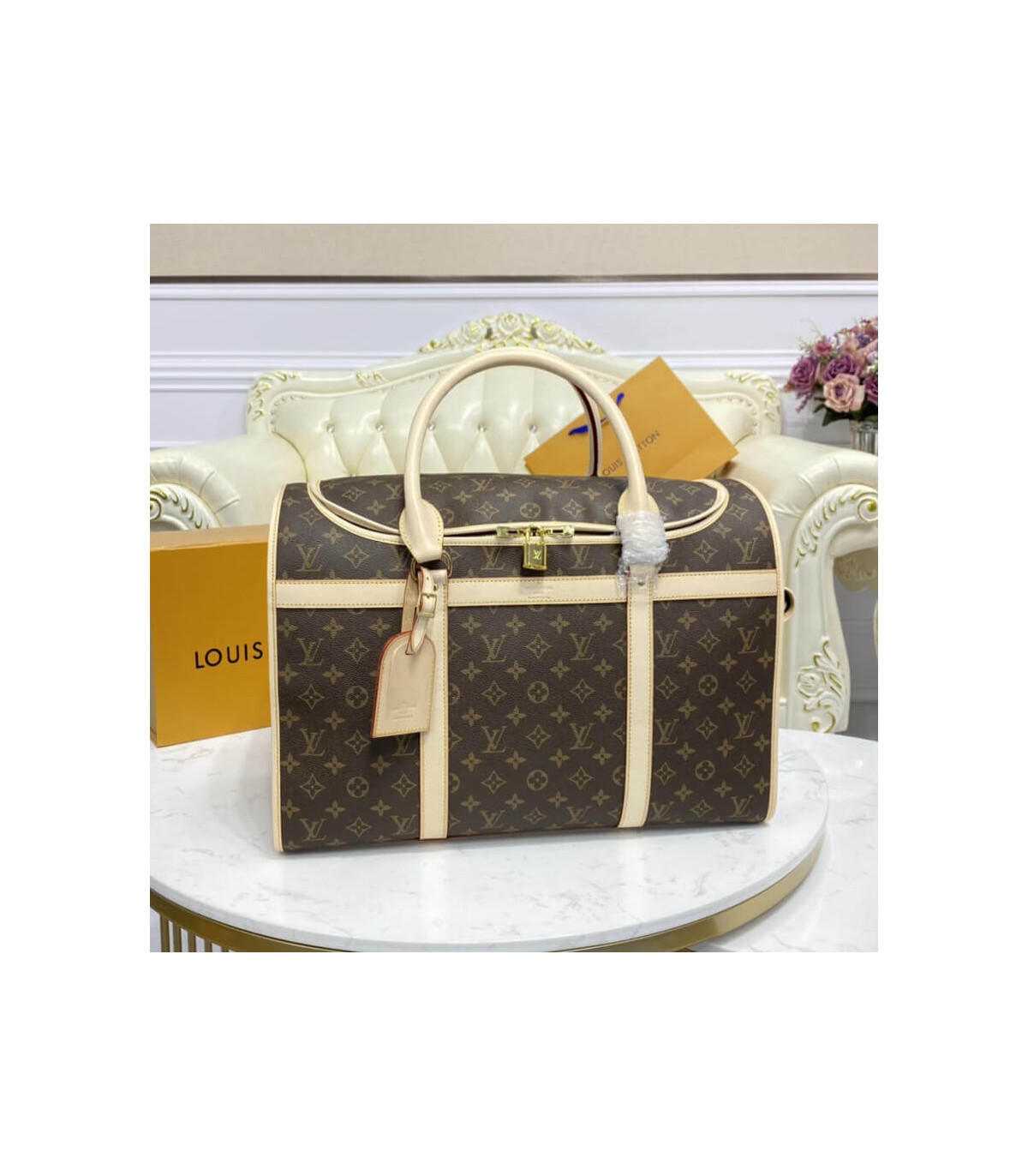Louis Vuitton Monogram Canvas Dog Carrier 50